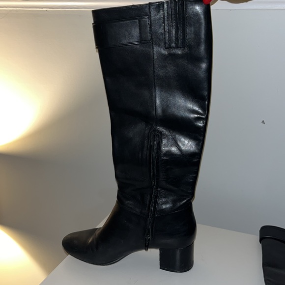 Michael Kors Black Riding Boots, Size 7 (small fit) - Picture 3 of 8